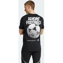 adidas Fußball Tango Geschichte Grafik T-Shirt schwarz S