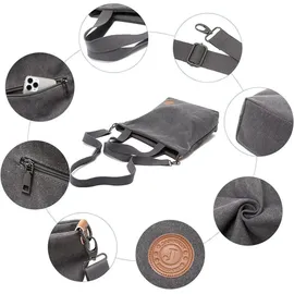 luxuskollektion Damen Canvas Handtasche Schultertasche Strandtasche Weinrot