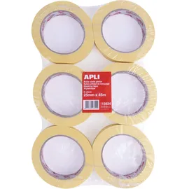 APLI Abdeckband 13824 25 mm x 45 m 6 Rollen
