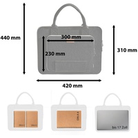 Packenger Laptoptasche Filz-Laptophülle, Notebooktasche, 15.6 Zoll,