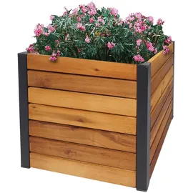 Proregal Hochbeet Pflanzkasten 34 x 32 x 34 cm Braun