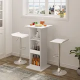 Woltu Bartisch 112 x 0 x 109 cm Weiß