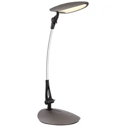 9 Watt LED Schreib Tisch Büro Arbeitszimmer Leuchte Lese Chrom Lampe flexo Schalter Globo 58129