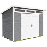 Designhaus 264 Gr. 4 2,95 x 2,39 m grau Doppeltür