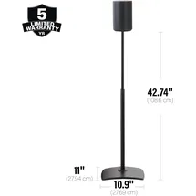 Sanus Systems Sanus Höhenverstellbare Lautsprecherständer für Sonos Era 100TM Paar,
