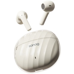 SANAG Bluetooth Kopfhörer Mit Bluetooth 5.3 Version, TWS Kopfhörer Kabellos In-Ear-Kopfhörer (Active Noise Cancelling (ANC), Dolby Atmos, True Wireless) weiß