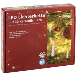 IDENA LED Lichterkette 30 LED warmweiß für Innen