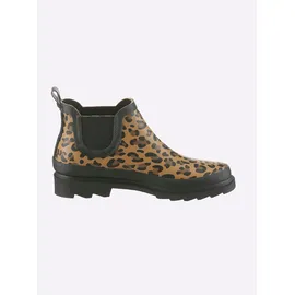 Heine Stiefelette in camel-schwarz | Gr.: 38