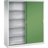 Californian Products CP Stahlschrank 2159-00 S10113 lichtgrau, rededagrün 160,0 x 50,0 x 195,0 cm, aufgebaut