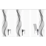 HOME WOHNIDEEN OPALIA, 6ER SET" Gr. 1, grau, B:60cm H:245cm, Microfaser, Polyester, Gardinen, HxB: 245x60