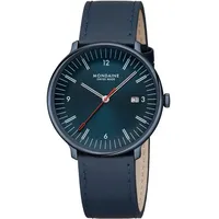 Mondaine Herrenuhr Quarz Doppio Blau 41 mm