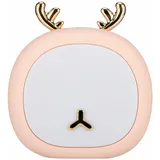 Pauleen 48237 Night Deer Nachtlicht für Kinder mit Akku LED Kinderzimmerlampe mit Farbwechsel aus BPA-freiem Silikon
