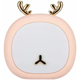 Pauleen 48237 Night Deer Nachtlicht für Kinder mit Akku LED Kinderzimmerlampe mit Farbwechsel aus BPA-freiem Silikon
