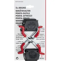 Bruns Gerätehalter Metall schwarz/rot 2 ST