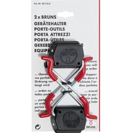 Bruns Gerätehalter Metall schwarz/rot 2 ST