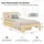 Homestyle4u Holzbett 90 x 200 cm Braun