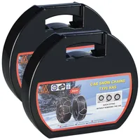 Lescars 2er-Set Schneeketten Größe XL für Reifen 245/45 R18 u.v.m.