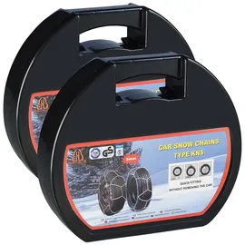 Lescars 2er-Set Schneeketten Größe XL für Reifen 245/45 R18 u.v.m.