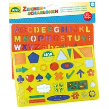 Lena Zeichenschablonen Set 2 St. mehrfarbig