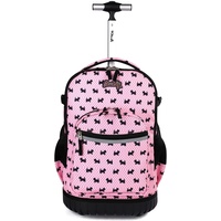 seastig Rollrucksack 18 Zoll Rollrucksack Rollrucksack Handgepäcktasche Laptop-Rucksack für Erwachsene Kinder Klassenfahrt