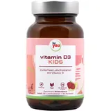 for you vitamin d kids - Lutschtabletten 90 Stück | 1 Lutschtablette = 10 μg (400 IE) Vitamin D3 | Zuckerfrei, vegan & laktosefrei | gesundes Wachstum & gesunde Entwicklung des Kindes