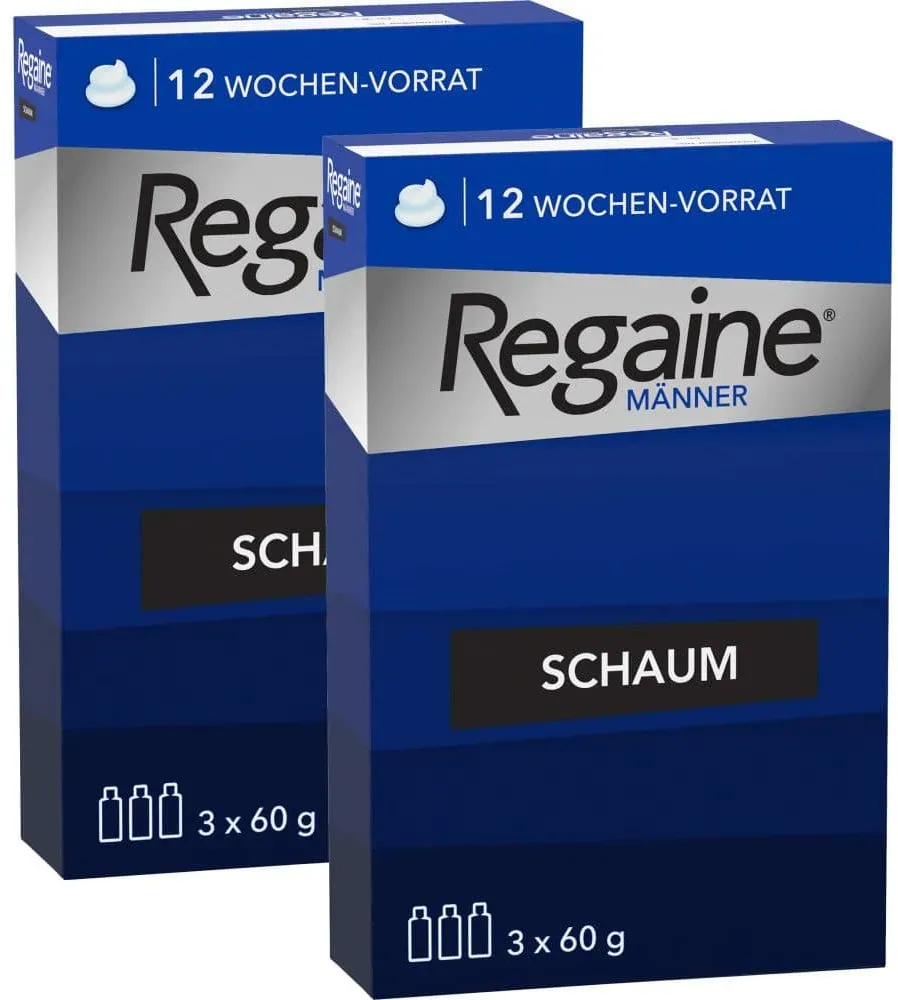 Regaine MÄNNER SCHAUM Doppelpack 2X3X60 ml Schaum