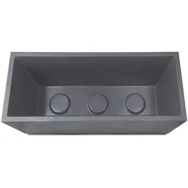 Ondis24 Pflanzkübel Vulkan 98 l hellgrau