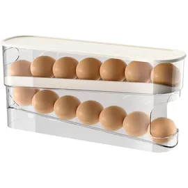 lergas Eier Aufbewahrungsbox 2 Schichten transparent