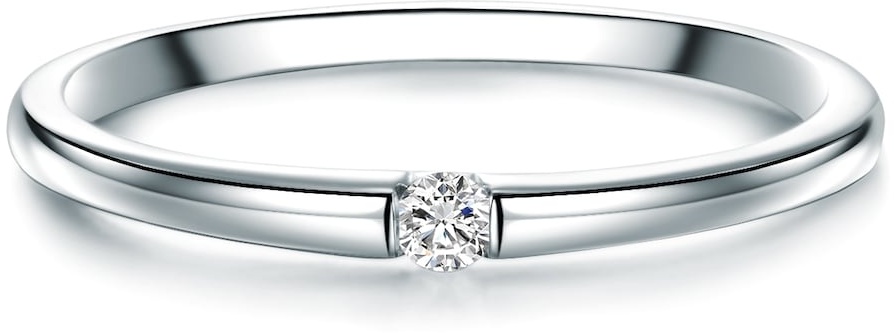 Trilani Diamant-Ring aus Sterling Silber in Silber mit Diamant Ringe Damen