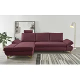 INOSIGN Schlafsofa "City/Giron", rot (bordeaux), B:284cm H:104cm T:166cm, 100% PES, Atmungsaktives Gewebe, Easy Clean , Gramatur 340g/ qm +/- 5%, Sofas, komfortable Bettfunktion (Liegefläche 245 x 138 cm), sowie Bettkasten