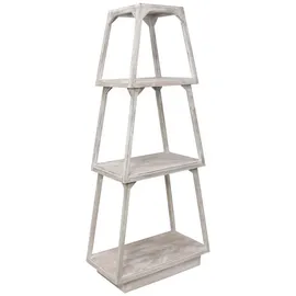 Dekoleidenschaft Steckregal Pyramide 3 Ebenen 132 x 0 x 0 cm Weiß