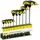 PROXXON L-Griff-Schraubendrehersatz 10-tlg. TX/TTX mit Halter