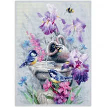 Magic needle Zweigart Edition Kreuzstich Stickpackung Gartenbrunnen Zählmuster