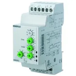 Eberle 040022756400 Drehstrom-Netzwächter AC 3x208...3x480V, 5A, 1Wechsler, Asymmetrie 5-15% DWN 1