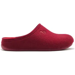 thies Pantoffel PET Slipper (weicher Filz) burgunderrot Hausschuhe Damen