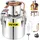 Vevor Distillieranlage Moonshine, 50 L Wasser Alkohol Destillierer Moonshine Φ 40 x 40 cm Kesselfass-Größe, Moonshine Still Distiller mit zweifacher Temperaturregelung, Destilliergerät Alkohol