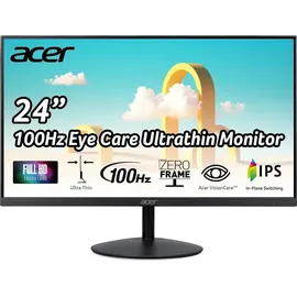 Acer Monitor SB2, SB242Y, Schwarz, 23,8 Zoll, Full-HD, IPS, 100 Hz, 1 ms