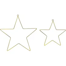 OEM Stern Deko Metall 20 cm / 28 cm Gold