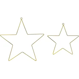 OEM Stern Deko Metall 20 cm / 28 cm Gold