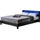 Home Deluxe LED Bett Astro - Dunkelgrau, 140 x 200 cm - inkl. Matratze versch. Größen und Farben -