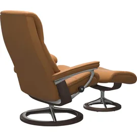 Stressless Relaxsessel View Kaltschaum 78 x 108 x 78 cm Braun mit Hocker