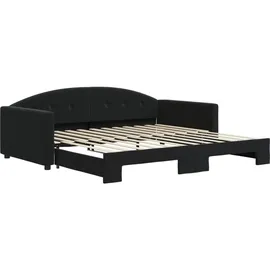 vidaXL Tagesbett 100 x 200 cm Schwarz