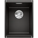 Blanco Subline 320-U links Unterbau schwarz Handbetätigung 350 x 460 mm