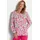 GOLDNER Kurzarmbluse Druckbluse mit floralem Design bunt 20