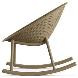 BEST Freizeitmöbel Best Gartenstuhl Qosy Schaukelstuhl 66 x 83 x 80 cm beige 2 St.