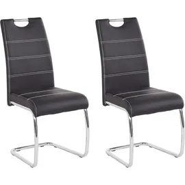 Hela Flora, S 2er Set 2 St., Kunstleder, schwarz