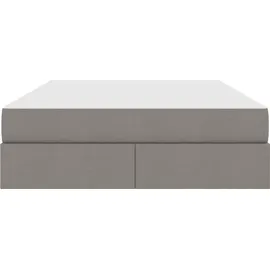 vidaXL Aufbewahrungsbett 140 x 200 cm Taupe