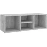 vidaXL Schuhbank Betongrau 105x35x35 cm Holzwerkstoff