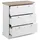 OTTO home Schubkastenkommode 75 x 80 x 35 cm Braun / Weiß