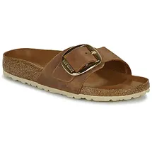 Birkenstock Madrid Big Buckle Nubukleder geölt schmal cognac 36